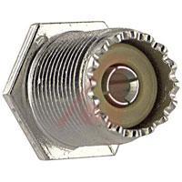 83-878-RFX connector,rf coaxial,uhf commercial blkhd recept,rear mount,solder cup terminal