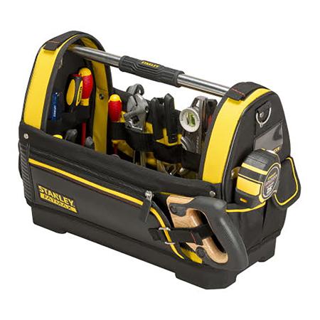 1-93-951 Stanley 600 Denier Fabric, Leather Tool Bag 480mm x 250mm x 330mm