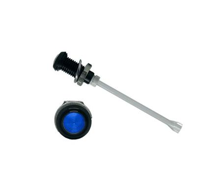 RHD-2160-F6PZB67PR  Bivar, Panel Mount Vertical LED Light Pipe, Blue Round Lens