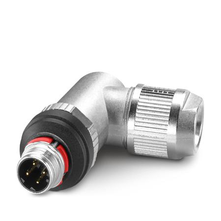 1438184 Phoenix Contact Industrial Circular Connectors, 4 Contacts, Cable Mount, M12 Connector, Plug, Male, SACC Series