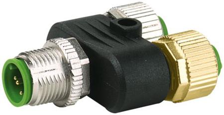 7000-41161-0000000 Murrelektronik Limited 4 Pole M12 Plug to 4 Pole M12 Socket Adapter