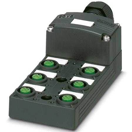 1452770 Phoenix Contact SACB Series Sensor Box, M12, 5 way, 6 port