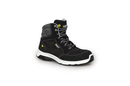 J40673-4D-K-4-S3-SRC-ESD-42 Bicap Ghost Mid Unisex Black Composite Toe Capped Safety Shoes, UK 8, EU 42