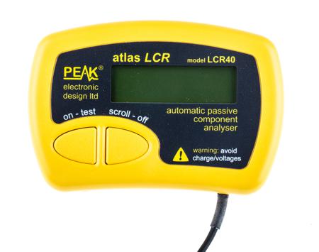LCR40m Peak Electronic Design LCR40 Handheld LCR Meter 10mF, 2 MΩ, 10H