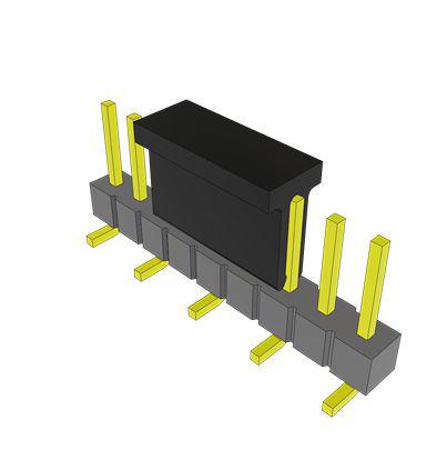 TSM-109-01-L-SV-P-TR Samtec TSM Series Vertical Surface Mount PCB Header, 9 Contact(s), 2.54mm Pitch, 1 Row(s), Unshrouded
