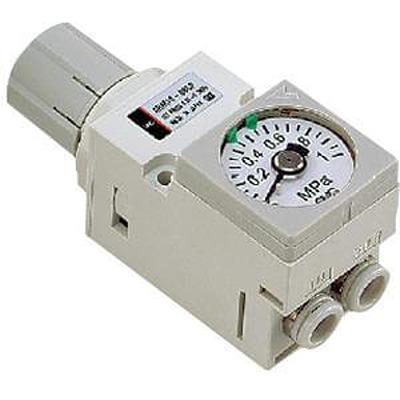 ARM10-06G SMC 4 Dia. mm Pneumatic Regulator - 0.05MPa to 0.7MPa, 1MPa max. input,