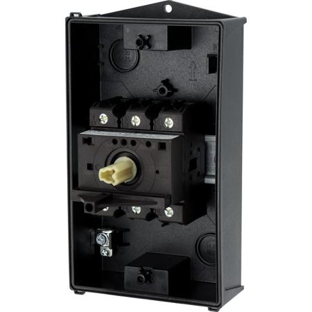 207335-P3-63-I3-SVB Eaton 3 Pole Surface Mount Isolator Switch - 63A Maximum Current, 30kW Power Rating, IP65