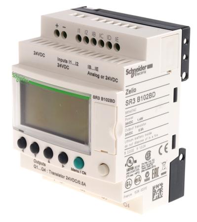 SR3B102BD Schneider Electric Zelio Logic Series Logic Module, 24 V dc Supply, Transistor Output, 6-Input, Analogue, Discrete Input