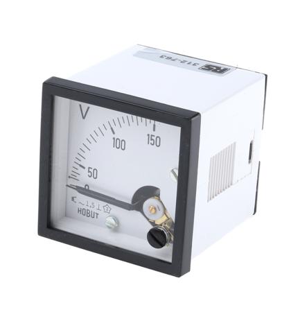 D48MIS150V/2-001 HOBUT Analogue Voltmeter AC, 45 x 45 mm
