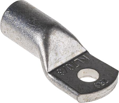 7R8 Klauke Uninsulated Tin Plated Tubular Ring Terminal, M8 Stud Size, 70mm² to 70mm²