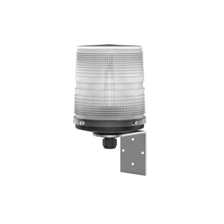 21155631007 Pfannenberg PMF LED-HI Series Clear Flashing Beacon, 12/24 V dc, Direct Mount / Bracket Mount, LED Bulb, IP55