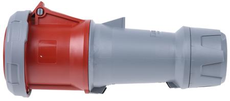 3408 Mennekes Red Cable Mount, Industrial Power Socket, Screw Terminal, PowerTOP Plus