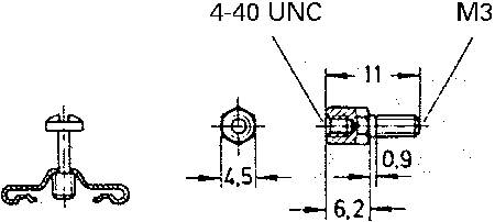 09670009974 HARTING, D-Sub Series Jack Screw For Use With D-Sub Connector