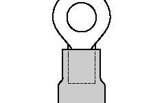 19070-0087 Molex Insulated Ring Terminal, M4 Stud Size, Blue
