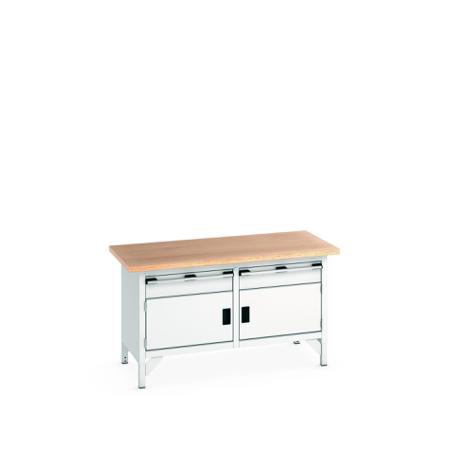 41002028-16V Bott 2 Door, 2 Drawer Sheet Steel Floor Standing Storage Cabinet, 1500 X 750 X 840mm