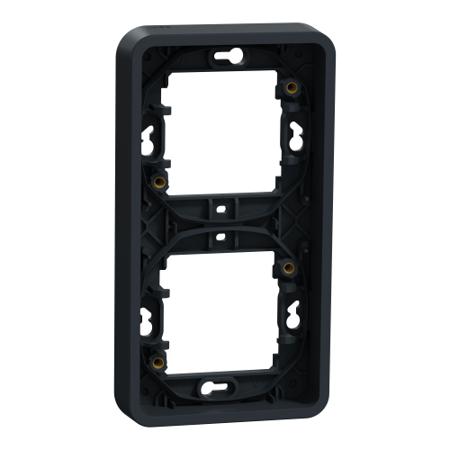MUR34151 Schneider Electric Grey 2 Gang Plug Socket, Indoor, Outdoor Use