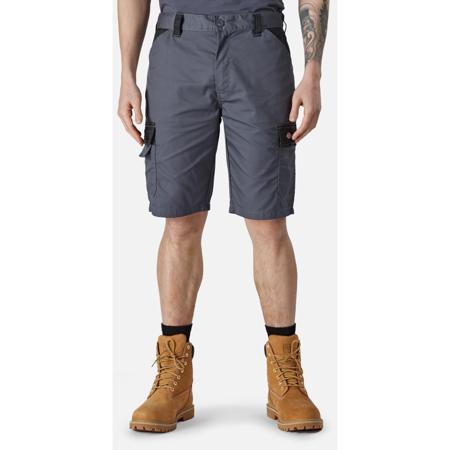 DK0A4XSGC661 Dickies Everyday Grey/Black 35% Cotton, 65% Polyester Work shorts, 34cm