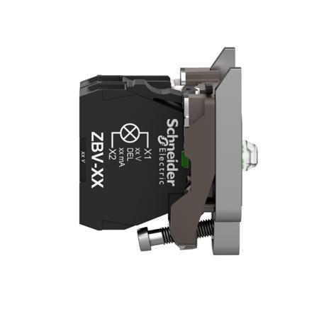 ZB4BW0B11 Schneider Electric XB4 Contact & Light Block 1NO LED White 24 V ac/dc Screw terminal