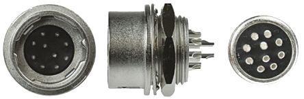 HR10A-7R-5P-73- Hirose HR10 Series, 5 Pole Panel Mount, with Male Contacts