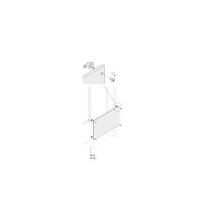 1STQ002018B0000 ABB PPFB Series RAL 7035 Light Grey Pickled Steel Sheet Operating Panel, 445mm H, 535mm W, 10mm L, for Use with PPFB4560