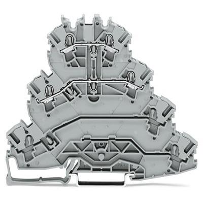 2002-4141 WAGO TOPJOB S Series Multi Level Terminal Block, 2.5mm², 4-Level, Push In Termination, ATEX, CSA, IECEx