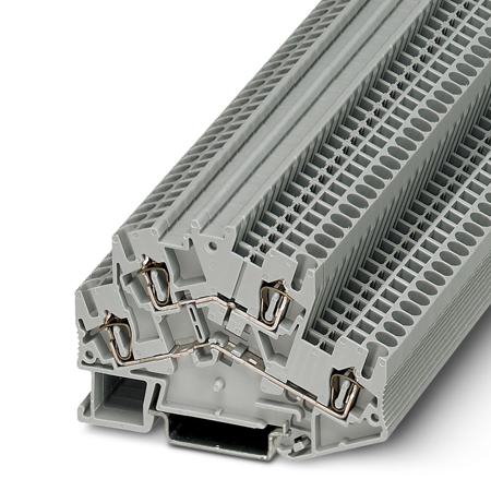 3038464 Phoenix Contact  STTBS 2.5 Series Grey, Double-Level, Spring Clamp Termination