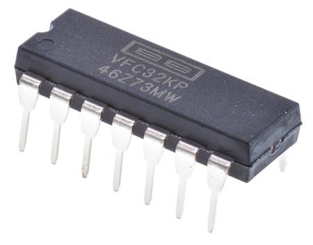 VFC32KP , Voltage to Frequency Converter 100kHz ±0.05%FSR, 14-Pin PDIP