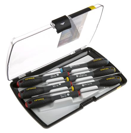 0-65-492 Stanley Phillips; Pozidriv; Slotted Precision Screwdriver Set, 6-Piece