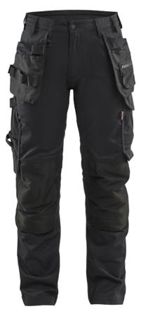 713218329900 - 38C Blaklader 7132183299 Women's Black 63% Polyester, 4% Elastolefin, 33% Cotton, Size 38C Waist Size 29 in W 74cm L