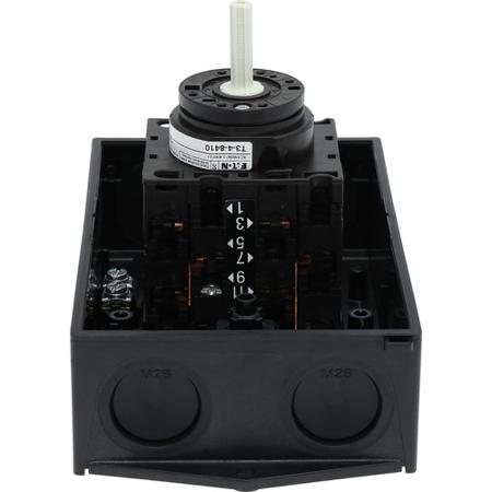 207195-T3-4-8410-I2 Eaton, 3P 3 Position Star Delta Cam Switch, 32A