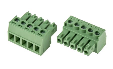 897-1086 RS Pro 3.81mm Pitch Right Angle PCB Terminal Block, Plug, PCB Mount, 5 Way