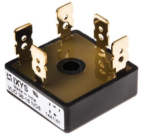 VUO36-16NO8 IXYS Bridge Rectifier Module, 35A, 1600V, 3-phase, 5-Pin