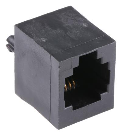 MHRJJ64NFV MH Connectors MH Modular Series Female RJ12 Connector, Through Hole, UTP Shield Straight 6P4C -Way