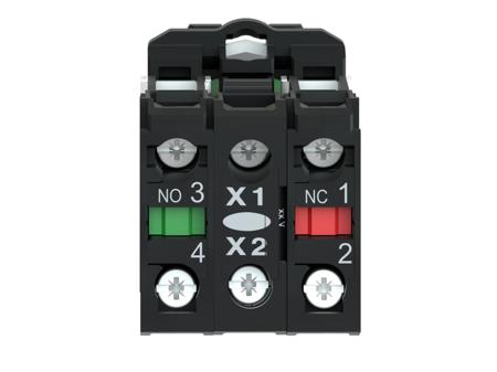 XB5AW36B5 Schneider Electric Harmony XB5 Illuminated Blue Push Button NO/NC Spring Return