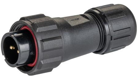 144-0607 RS Pro, 2 Pole Cable Mount, Panel Mount Miniature Connector Plug, Male Contacts, IP68