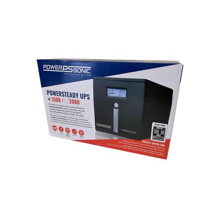PowerSteady-1500 Power Sonic 81-145/162-290V ac Input Tower Uninterruptible Power Supply, 1500VA (900W), PowerSteady 1500
