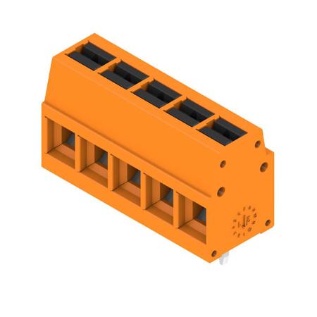 2786560000 Weidmüller  Series PCB Terminal Block, 5-Contact, 5mm Pitch, Push-In, 1-Row, Solder Termination