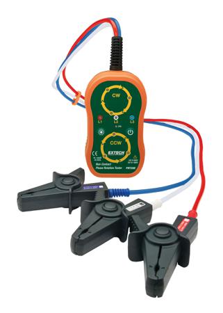 PRT200 Extech  Phase Rotation Tester, CAT IV, 65Hz Max, 1000V ac Max