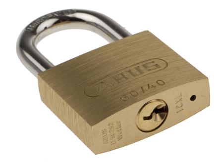 XR0060-40 Abus 40mm Brass, Steel with Key Padlock