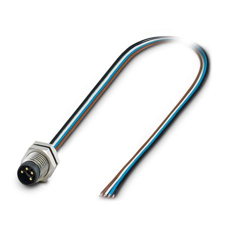 1453481 Phoenix Contact Male 4 way M8 to 4 way Free Cable End Sensor Actuator Cable, 0.5 m