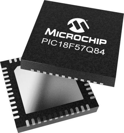 PIC18F57Q84-E-6MXVAO Microchip, 8bit MCU, PIC Microcontroller, 64MHz, 128 KB Flash, 48-Pin VQFN