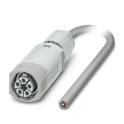 1526882 Phoenix Contact Straight Female 3 way Push-Lock to Free Ends Cable, 1m