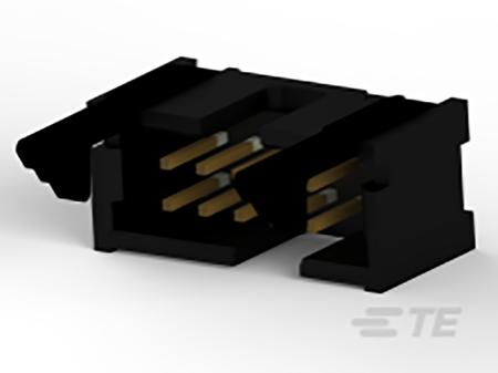 104128-1 TE Connectivity, 10 Way, 2 Row, Vertical PCB Header