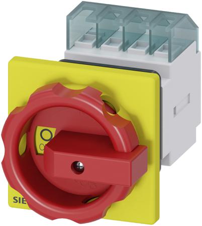 3LD2054-0TK53 Siemens 3P Pole Panel Mount Non Fused Isolator Switch - 16A Maximum Current, 8kW Power Rating, IP65