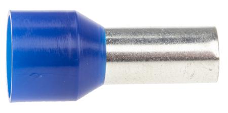 513-2663 RS Pro Insulated Crimp Bootlace Ferrule, 12mm Pin Length, 5.8mm Pin Diameter, 16mm² Wire Size, Blue