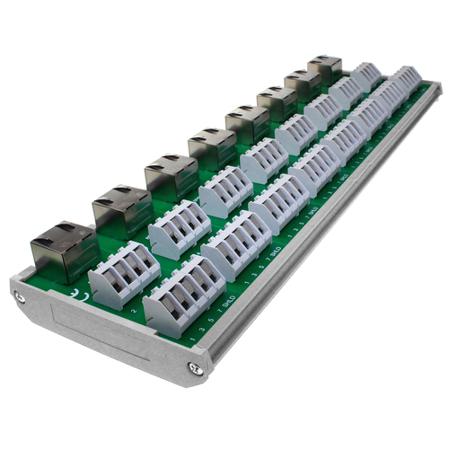 CIM/RJ45-8 CAMDENBOSS CIM Series 8-Contact Socket Interface Module, RJ45 Connector, DIN Rail, 100mA