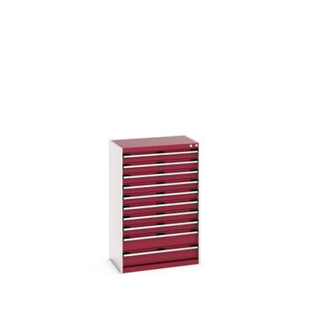 40012108-24V Bott 10 Cabinet, Steel, 1200mm x 525mm x 800mm, Red