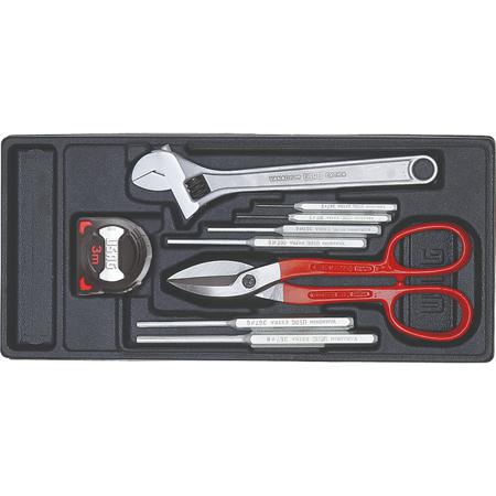 U05190732 Usag 9 Piece Automotive Tool Kit Tool Kit with Tray