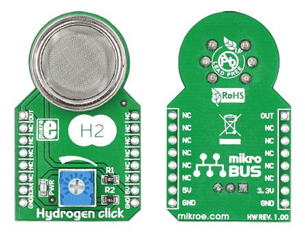 MIKROE-1629 MikroElektronika Hydrogen Click Gas Sensor MikroBus Click Board for MQ-8