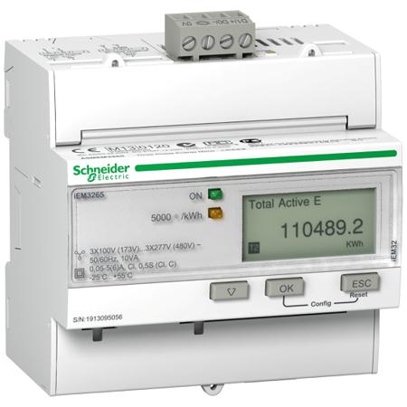 A9MEM3265 Schneider Electric 1, 3 Phase LCD Energy Meter